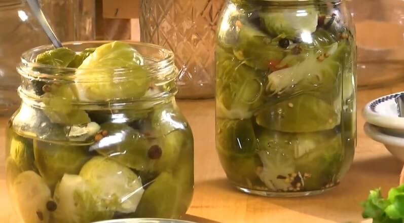 Quick Pickled Brussels Sprouts
