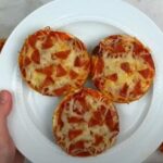 mini-bagel pizzas