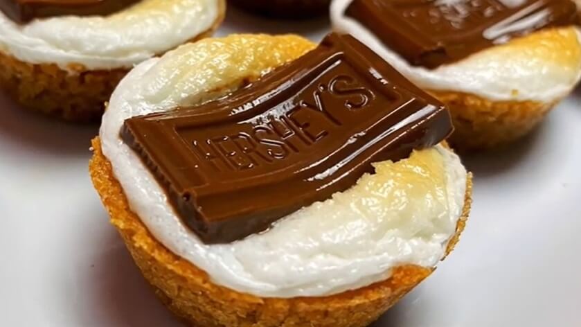 S’Mores Cookie Cups Recipe
